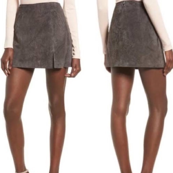 BLANKNYC Suede Mini Skirt - Picture 1 of 6